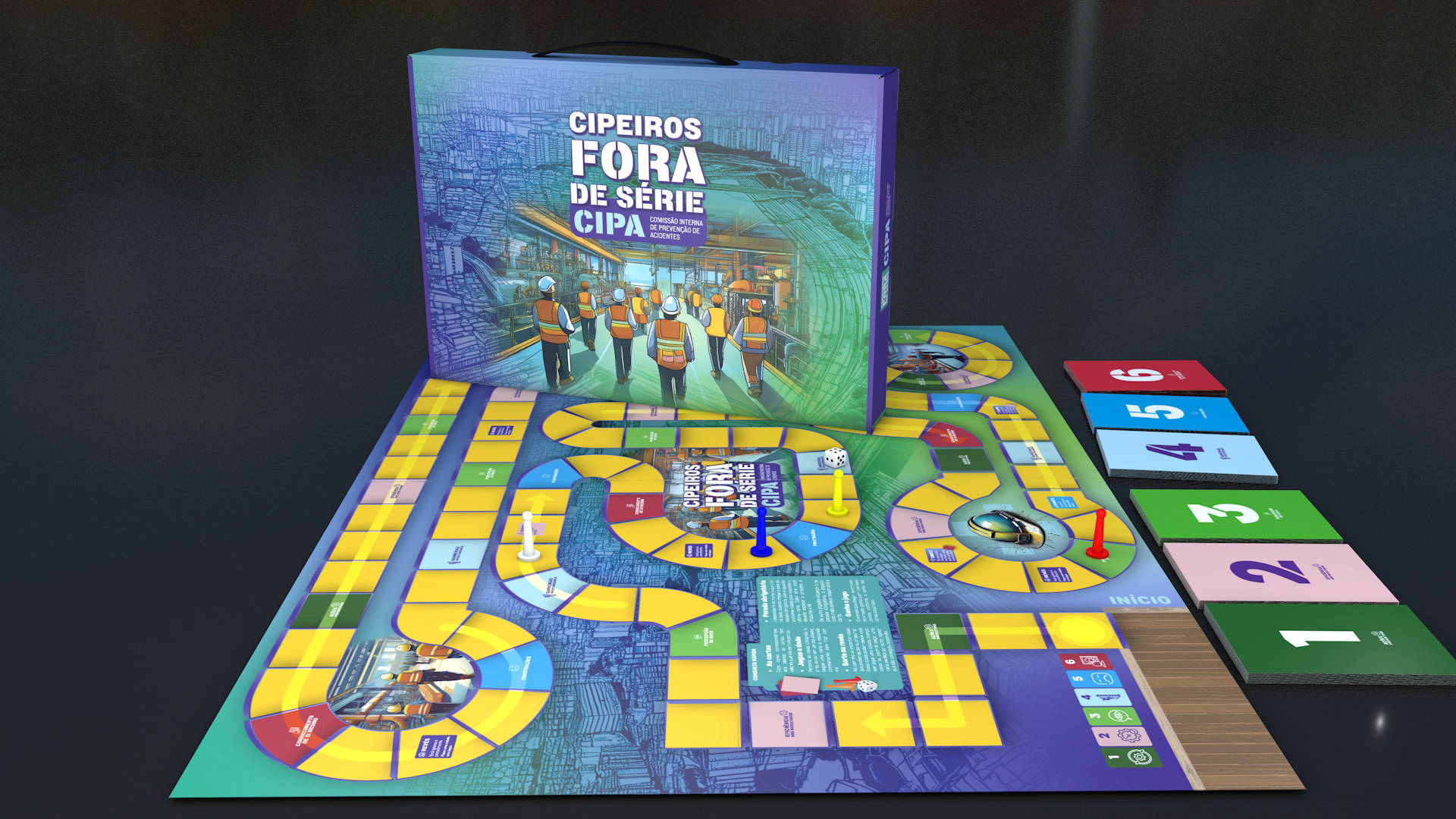 Jogo de Cipa para interação e engajamento de colaboradores com os temas de CIPA.